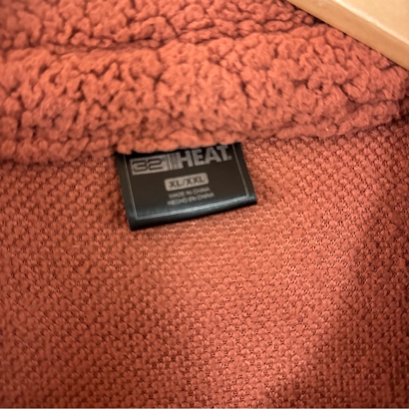 32 Heat Rust Sherpa Jacket size XL / XXL Women - Picture 4 of 13